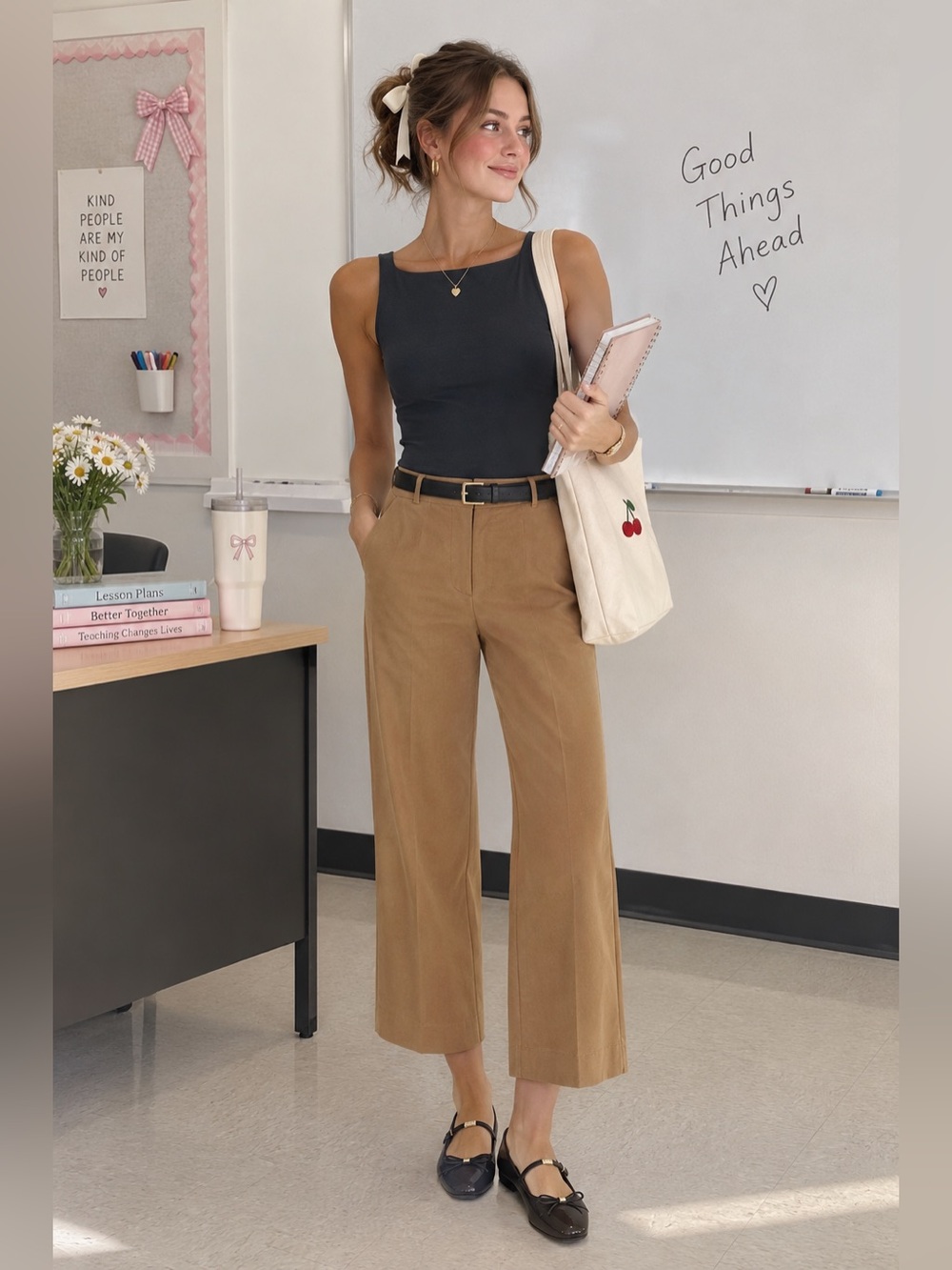 NWT Aritzia Babaton Agency Cropped Pant Saville Tan Brown High Rise 4